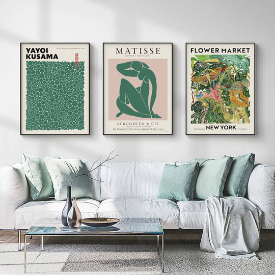 _label_, DSZ Product, feed-cond-new, feed-sl-free shipping, free-shipping, newWall Art 80Cm X 120Cm Flower Market, Matisse Print, Yayoi Kusama 3 Sets Black Frame Canvas - Premium Home & Garden > Wall Art > Posters, Paintings & Prints from Artime ! Shop Online Buy Now at S & D's Value Store Family Business Best Customer Service_label_, DSZ Product, feed-cond-new, feed-sl-free shipping, free-shipping, new