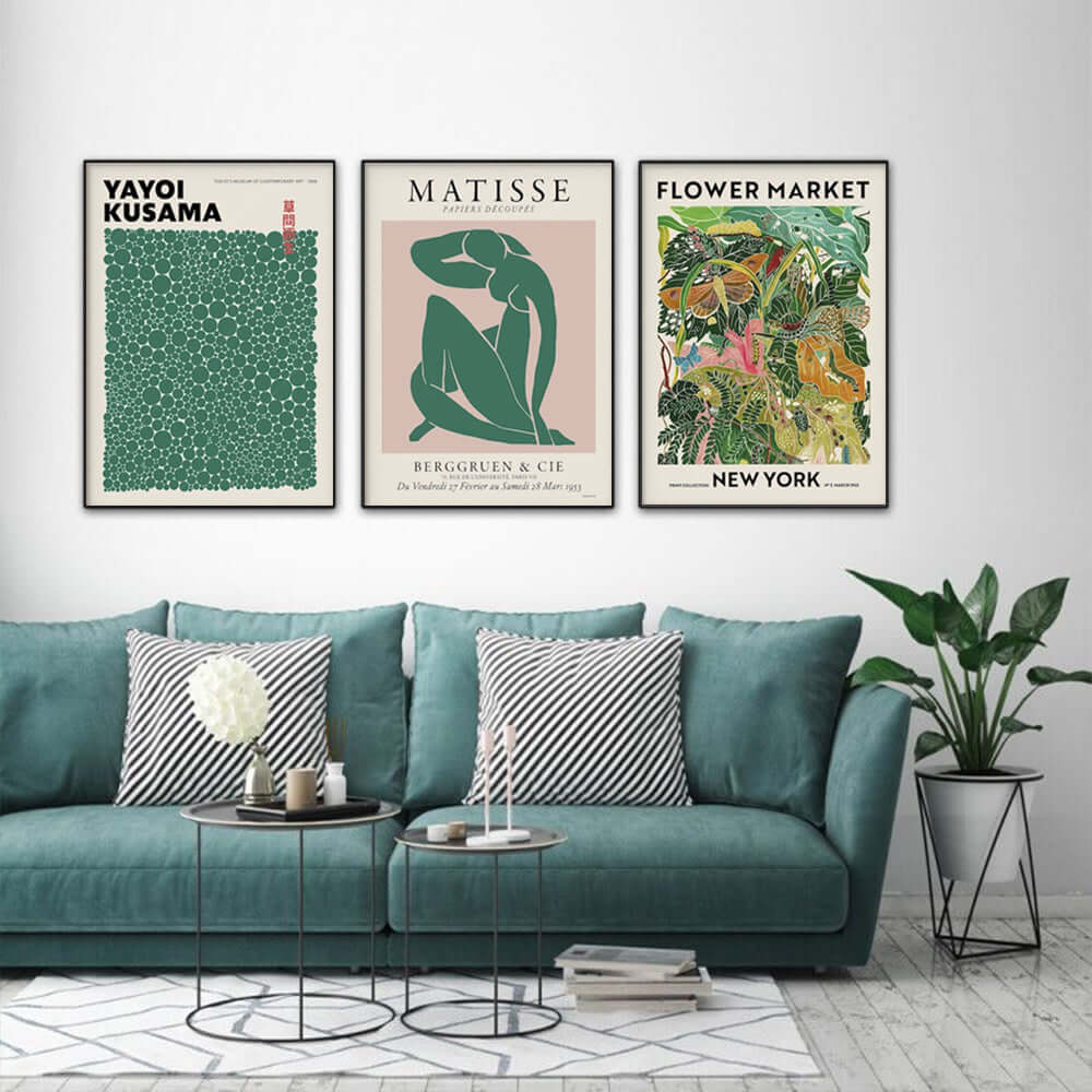 _label_, DSZ Product, feed-cond-new, feed-sl-free shipping, free-shipping, newWall Art 80Cm X 120Cm Flower Market, Matisse Print, Yayoi Kusama 3 Sets Black Frame Canvas - Premium Home & Garden > Wall Art > Posters, Paintings & Prints from Artime ! Shop Online Buy Now at S & D's Value Store Family Business Best Customer Service_label_, DSZ Product, feed-cond-new, feed-sl-free shipping, free-shipping, new