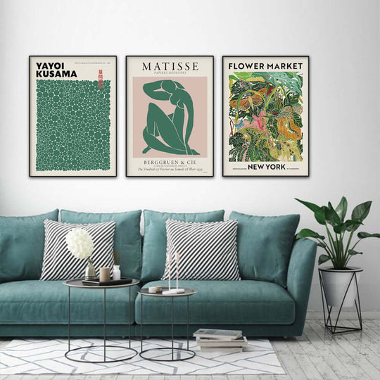 _label_, DSZ Product, feed-cond-new, feed-sl-free shipping, free-shipping, newWall Art 80Cm X 120Cm Flower Market, Matisse Print, Yayoi Kusama 3 Sets Black Frame Canvas - Premium Home & Garden > Wall Art > Posters, Paintings & Prints from Artime ! Shop Online Buy Now at S & D's Value Store Family Business Best Customer Service_label_, DSZ Product, feed-cond-new, feed-sl-free shipping, free-shipping, new