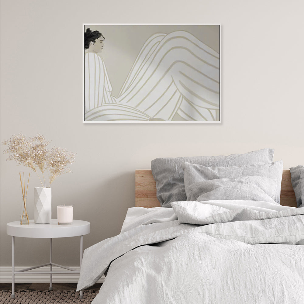 _label_, DSZ Product, feed-cond-new, feed-sl-free shipping, free-shipping, newWall Art 60Cm X 90Cm Abstract Lady White Frame Canvas - Premium Home & Garden > Wall Art > Posters, Paintings & Prints from Artime ! Shop Online Buy Now at S & D's Value Store Family Business Best Customer Service_label_, DSZ Product, feed-cond-new, feed-sl-free shipping, free-shipping, new