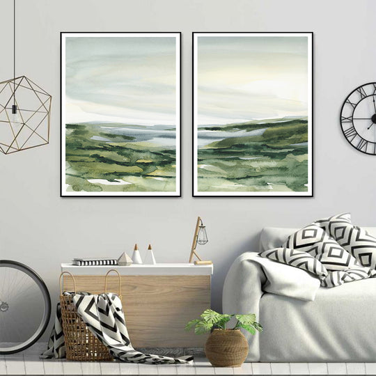 _label_, DSZ Product, feed-cond-new, feed-sl-free shipping, free-shipping, newWall Art 50Cm X 70Cm Watercolor Landscape 2 Sets Black Frame Canvas - Premium Home & Garden > Hobbies > Arts & Crafts from Artime ! Shop Online Buy Now at S & D's Value Store Family Business Best Customer Service_label_, DSZ Product, feed-cond-new, feed-sl-free shipping, free-shipping, new