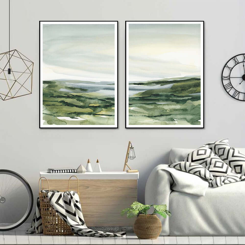 _label_, DSZ Product, feed-cond-new, feed-sl-free shipping, free-shipping, newWall Art 70Cm X 100Cm Watercolor Landscape 2 Sets Black Frame Canvas - Premium Home & Garden > Hobbies > Arts & Crafts from Artime ! Shop Online Buy Now at S & D's Value Store Family Business Best Customer Service_label_, DSZ Product, feed-cond-new, feed-sl-free shipping, free-shipping, new