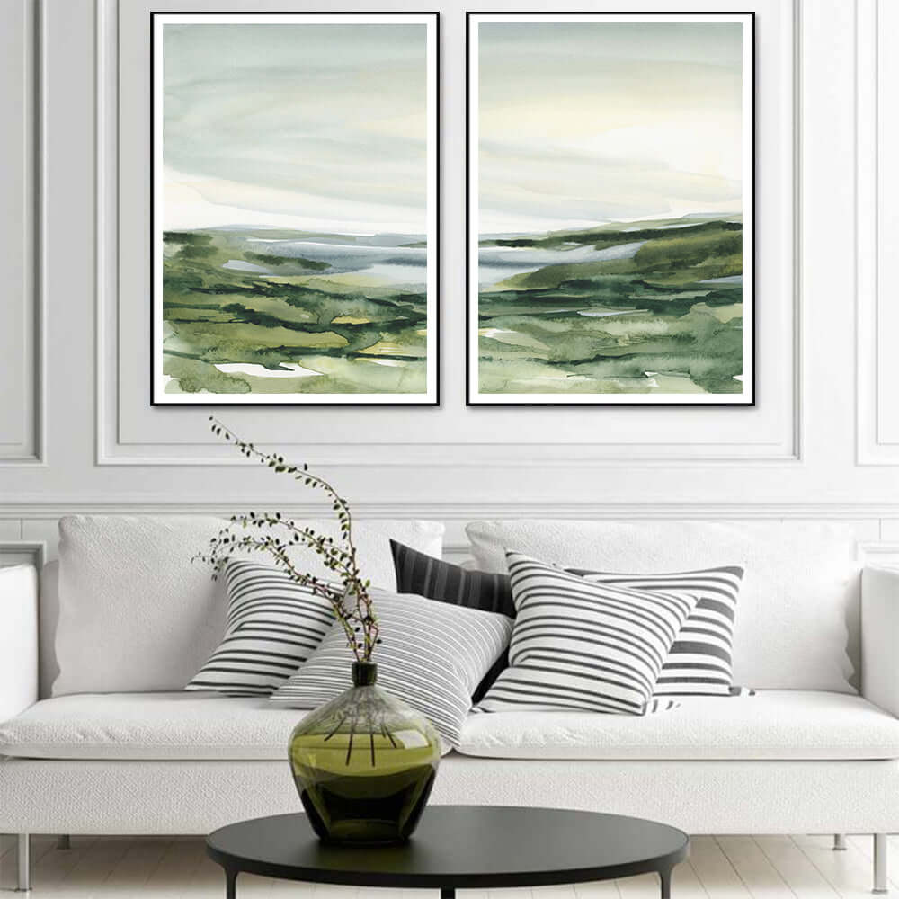 _label_, DSZ Product, feed-cond-new, feed-sl-free shipping, free-shipping, newWall Art 70Cm X 100Cm Watercolor Landscape 2 Sets Black Frame Canvas - Premium Home & Garden > Hobbies > Arts & Crafts from Artime ! Shop Online Buy Now at S & D's Value Store Family Business Best Customer Service_label_, DSZ Product, feed-cond-new, feed-sl-free shipping, free-shipping, new