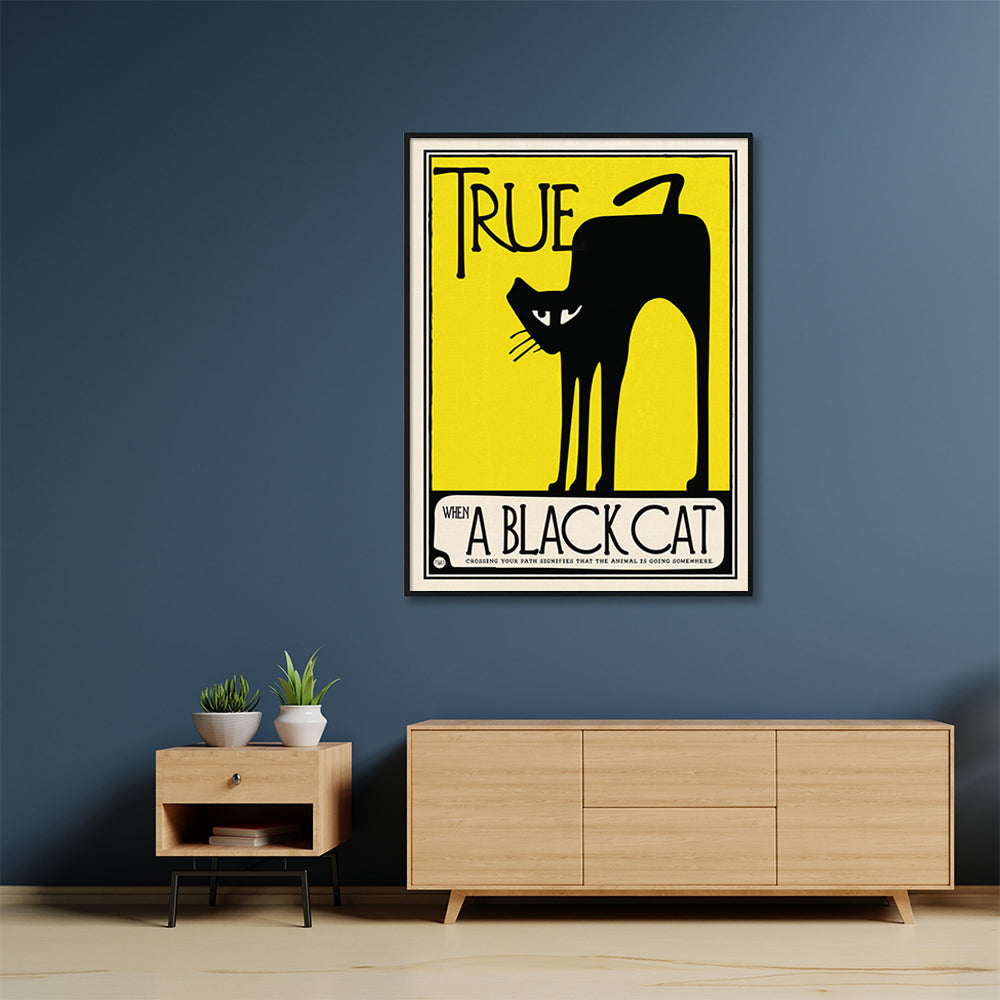 _label_, DSZ Product, feed-cond-new, feed-sl-free shipping, free-shipping, newWall Art 70Cm X 100Cm Black Cat Black Frame Canvas - Premium Home & Garden > Decor > Picture Frames from Artime ! Shop Online Buy Now at S & D's Value Store Family Business Best Customer Service_label_, DSZ Product, feed-cond-new, feed-sl-free shipping, free-shipping, new