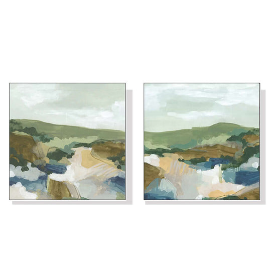 _label_, DSZ Product, feed-cond-new, feed-sl-free shipping, free-shipping, newWall Art 40Cm X 40Cm Abstract Landscape 2 Sets White Frame Canvas - Premium Home & Garden > Wall Art > Posters, Paintings & Prints from Artime ! Shop Online Buy Now at S & D's Value Store Family Business Best Customer Service_label_, DSZ Product, feed-cond-new, feed-sl-free shipping, free-shipping, new