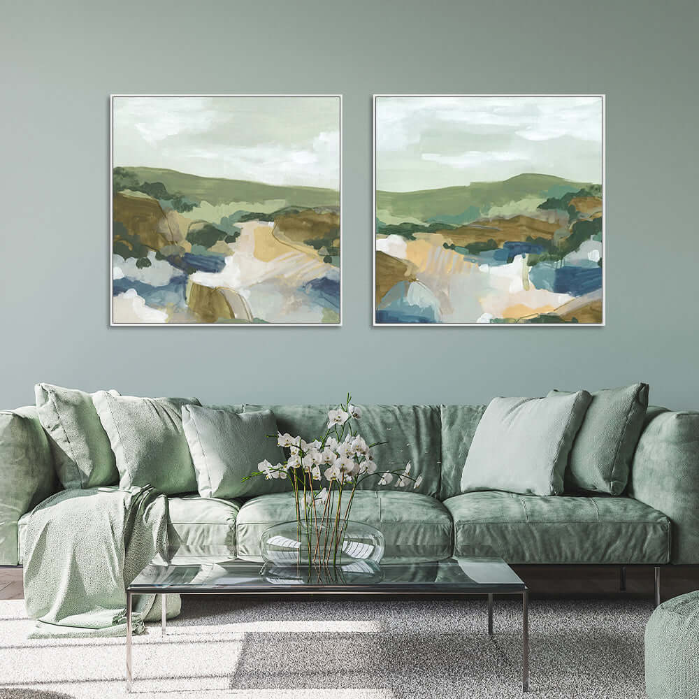 _label_, DSZ Product, feed-cond-new, feed-sl-free shipping, free-shipping, newWall Art 40Cm X 40Cm Abstract Landscape 2 Sets White Frame Canvas - Premium Home & Garden > Wall Art > Posters, Paintings & Prints from Artime ! Shop Online Buy Now at S & D's Value Store Family Business Best Customer Service_label_, DSZ Product, feed-cond-new, feed-sl-free shipping, free-shipping, new