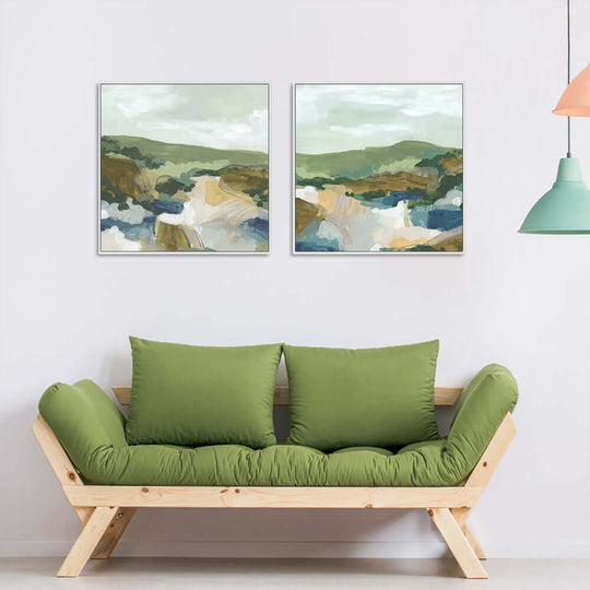 _label_, DSZ Product, feed-cond-new, feed-sl-free shipping, free-shipping, newWall Art 40Cm X 40Cm Abstract Landscape 2 Sets White Frame Canvas - Premium Home & Garden > Wall Art > Posters, Paintings & Prints from Artime ! Shop Online Buy Now at S & D's Value Store Family Business Best Customer Service_label_, DSZ Product, feed-cond-new, feed-sl-free shipping, free-shipping, new