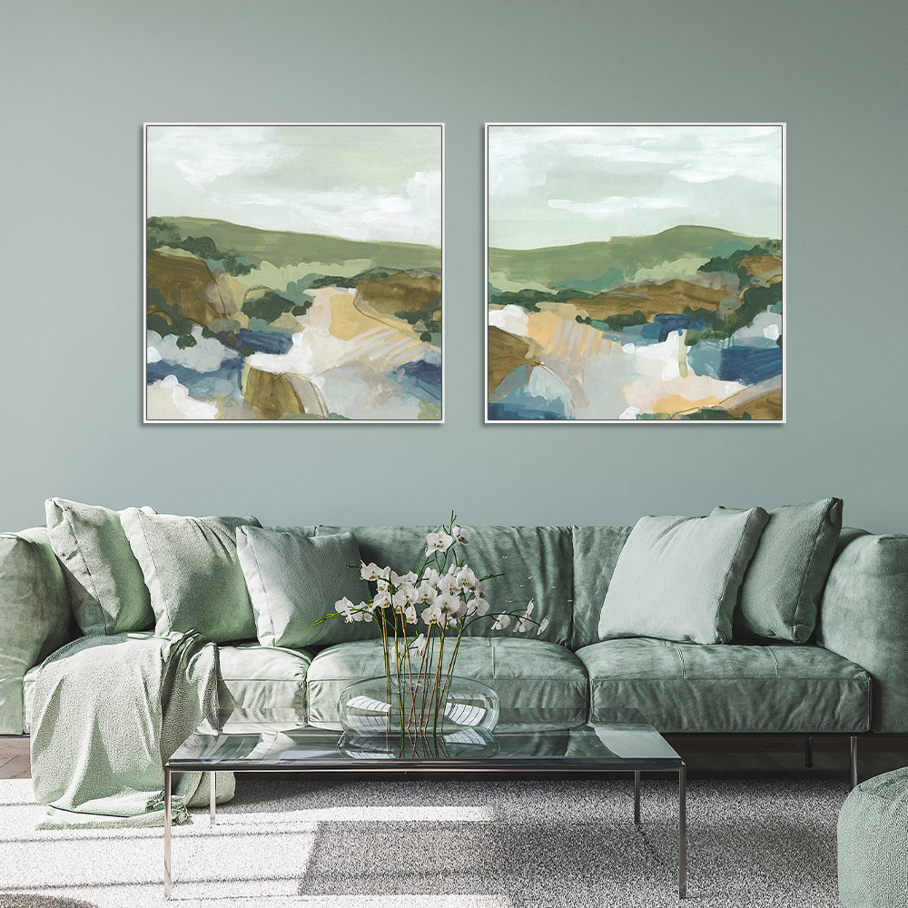 _label_, DSZ Product, feed-cond-new, feed-sl-free shipping, free-shipping, newWall Art 80Cm X 80Cm Abstract Landscape 2 Sets White Frame Canvas - Premium Home & Garden > Wall Art > Posters, Paintings & Prints from Artime ! Shop Online Buy Now at S & D's Value Store Family Business Best Customer Service_label_, DSZ Product, feed-cond-new, feed-sl-free shipping, free-shipping, new