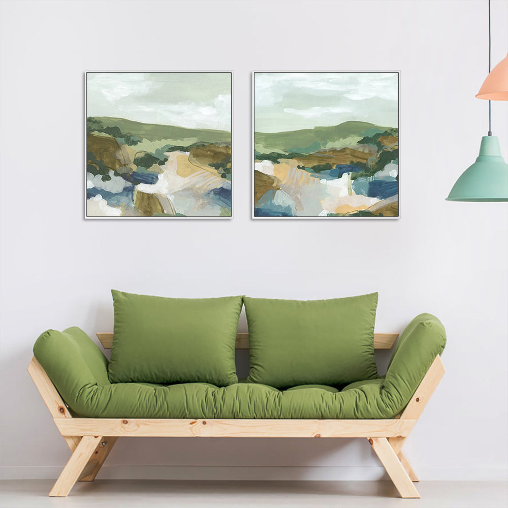 _label_, DSZ Product, feed-cond-new, feed-sl-free shipping, free-shipping, newWall Art 80Cm X 80Cm Abstract Landscape 2 Sets White Frame Canvas - Premium Home & Garden > Wall Art > Posters, Paintings & Prints from Artime ! Shop Online Buy Now at S & D's Value Store Family Business Best Customer Service_label_, DSZ Product, feed-cond-new, feed-sl-free shipping, free-shipping, new