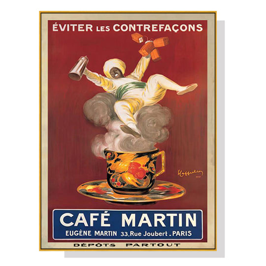 _label_, DSZ Product, feed-cond-new, feed-sl-free shipping, free-shipping, newWall Art 40Cm X 60Cm Cafe Martin Gold Frame Canvas - Premium Home & Garden > Decor > Picture Frames from Artime ! Shop Online Buy Now at S & D's Value Store Family Business Best Customer Service_label_, DSZ Product, feed-cond-new, feed-sl-free shipping, free-shipping, new