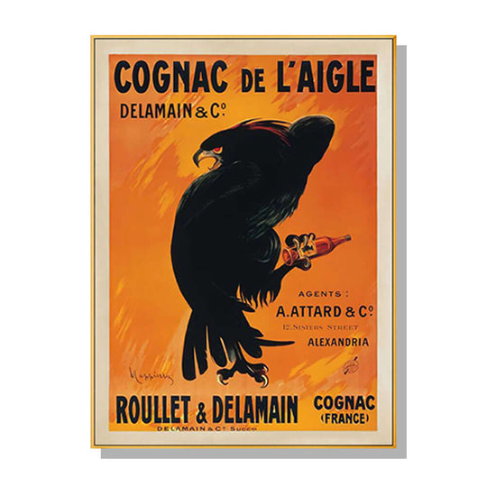 _label_, DSZ Product, feed-cond-new, feed-sl-free shipping, free-shipping, newWall Art 40Cm X 60Cm Cognac De L’Aigle Gold Frame Canvas - Premium Home & Garden > Decor > Picture Frames from Artime ! Shop Online Buy Now at S & D's Value Store Family Business Best Customer Service_label_, DSZ Product, feed-cond-new, feed-sl-free shipping, free-shipping, new