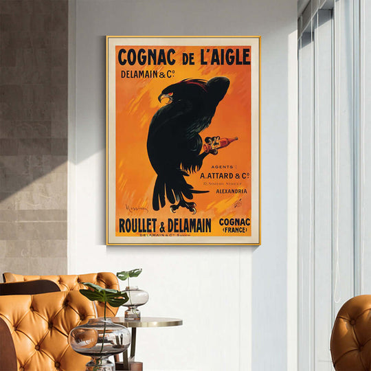 _label_, DSZ Product, feed-cond-new, feed-sl-free shipping, free-shipping, newWall Art 40Cm X 60Cm Cognac De L’Aigle Gold Frame Canvas - Premium Home & Garden > Decor > Picture Frames from Artime ! Shop Online Buy Now at S & D's Value Store Family Business Best Customer Service_label_, DSZ Product, feed-cond-new, feed-sl-free shipping, free-shipping, new