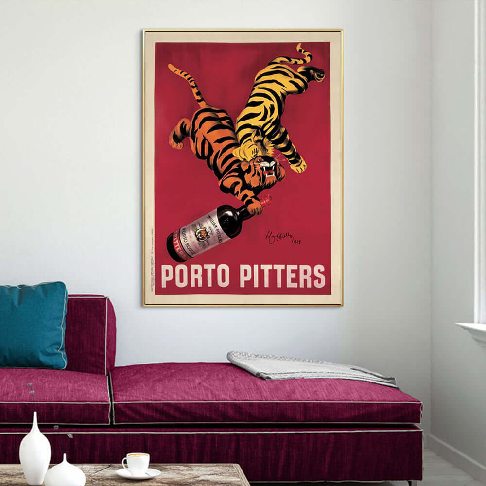 _label_, DSZ Product, feed-cond-new, feed-sl-free shipping, free-shipping, newWall Art 70Cm X 100Cm Porto Pitters Vintage Gold Frame Canvas - Premium Home & Garden > Wall Art > Posters, Paintings & Prints from Artime ! Shop Online Buy Now at S & D's Value Store Family Business Best Customer Service_label_, DSZ Product, feed-cond-new, feed-sl-free shipping, free-shipping, new