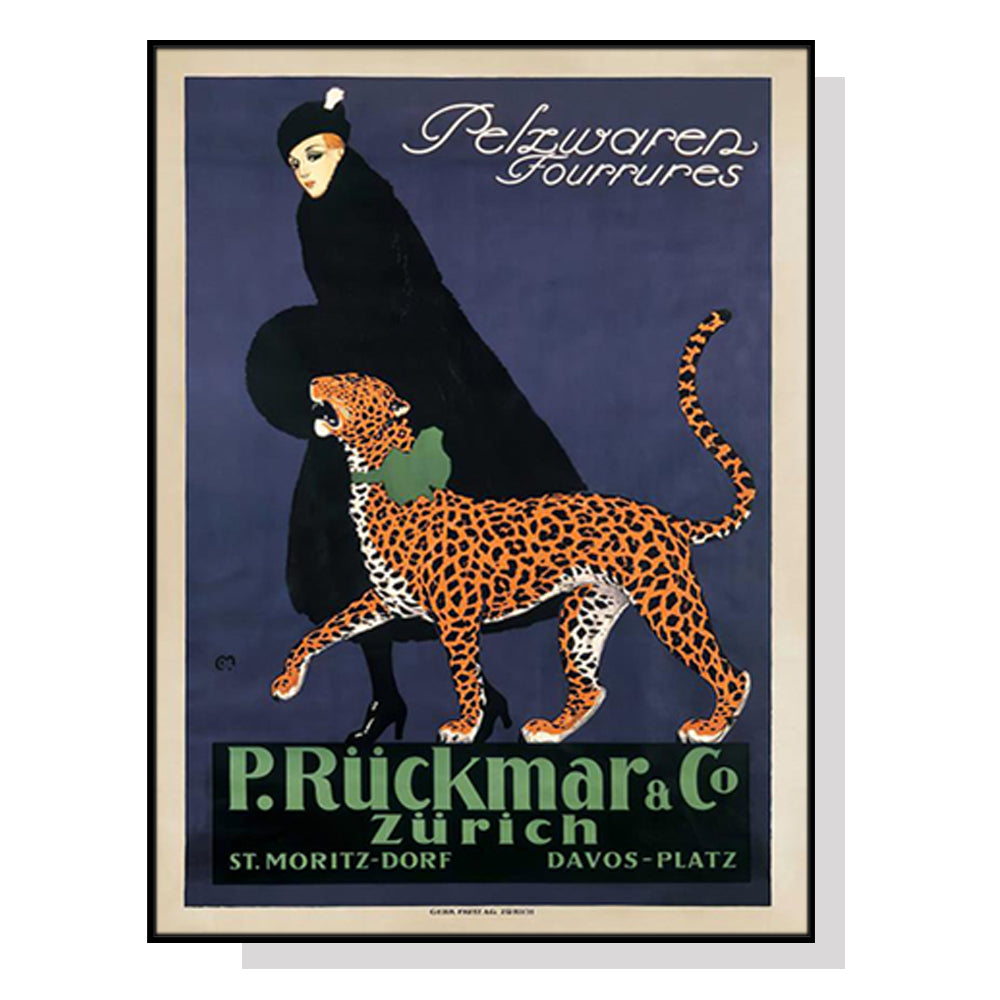 _label_, DSZ Product, feed-cond-new, feed-sl-free shipping, free-shipping, newWall Art 80Cm X 120Cm Woman Walking Leopard Vintage Black Frame Canvas - Premium Home & Garden > Wall Art > Posters, Paintings & Prints from Artime ! Shop Online Buy Now at S & D's Value Store Family Business Best Customer Service_label_, DSZ Product, feed-cond-new, feed-sl-free shipping, free-shipping, new