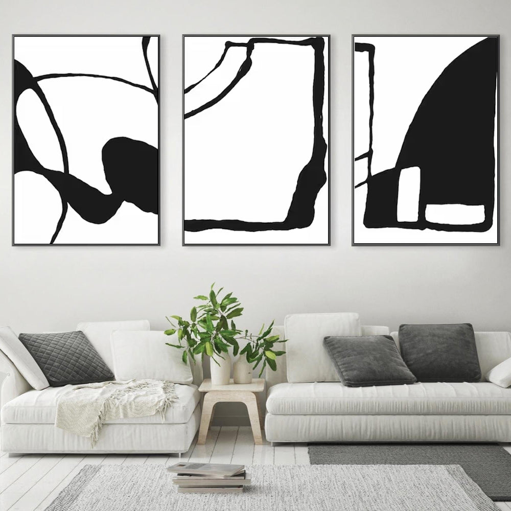 _label_, DSZ Product, feed-cond-new, feed-sl-free shipping, free-shipping, newWall Art 80Cm X 120Cm Black And White 3 Sets Black Frame Canvas - Premium Home & Garden > Decor > Picture Frames from Artime ! Shop Online Buy Now at S & D's Value Store Family Business Best Customer Service_label_, DSZ Product, feed-cond-new, feed-sl-free shipping, free-shipping, new