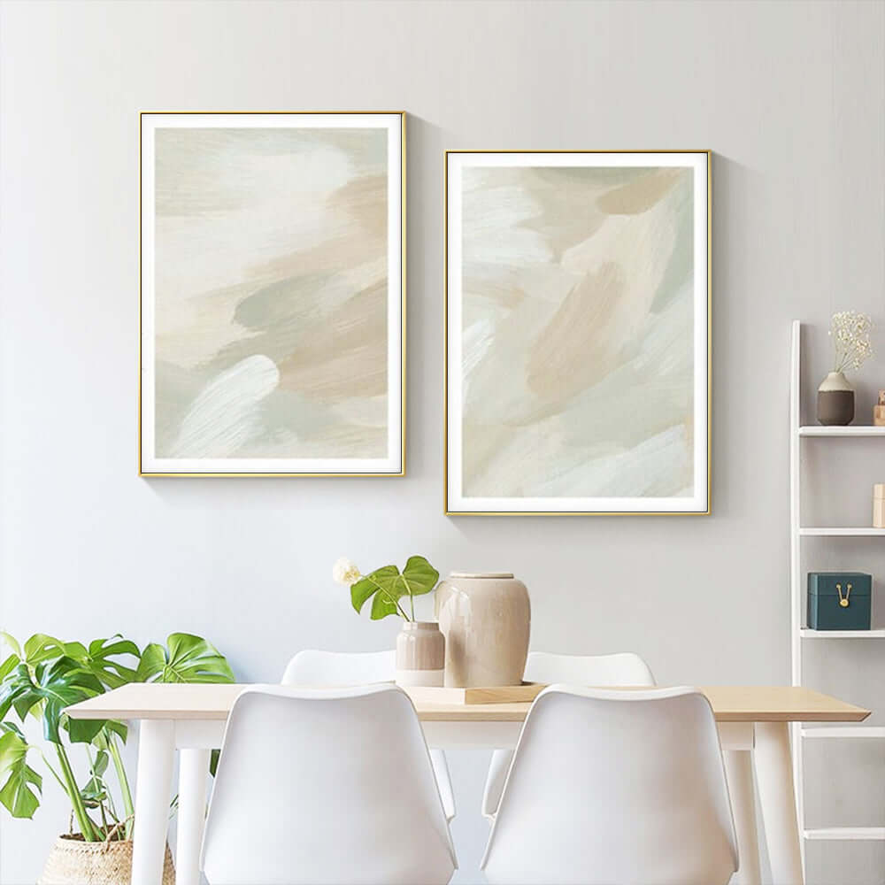 _label_, DSZ Product, feed-cond-new, feed-sl-free shipping, free-shipping, newWall Art 50Cm X 70Cm Beige And Sage Green 2 Sets Gold Frame Canvas - Premium Home & Garden > Wall Art > Posters, Paintings & Prints from Artime ! Shop Online Buy Now at S & D's Value Store Family Business Best Customer Service_label_, DSZ Product, feed-cond-new, feed-sl-free shipping, free-shipping, new