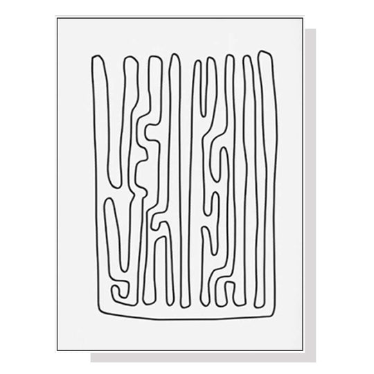 _label_, DSZ Product, feed-cond-new, feed-sl-free shipping, free-shipping, newWall Art 40Cm X 60Cm Black And White Lines White Frame Canvas - Premium Home & Garden > Hobbies > Arts & Crafts from Artime ! Shop Online Buy Now at S & D's Value Store Family Business Best Customer Service_label_, DSZ Product, feed-cond-new, feed-sl-free shipping, free-shipping, new