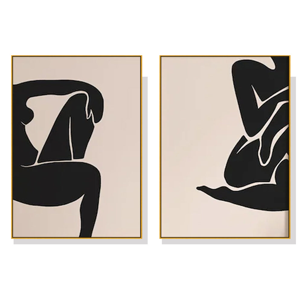 _label_, DSZ Product, feed-cond-new, feed-sl-free shipping, free-shipping, newWall Art 80Cm X 120Cm Female Figure 2 Sets Gold Frame Canvas - Premium Home & Garden > Wall Art > Posters, Paintings & Prints from Artime ! Shop Online Buy Now at S & D's Value Store Family Business Best Customer Service_label_, DSZ Product, feed-cond-new, feed-sl-free shipping, free-shipping, new