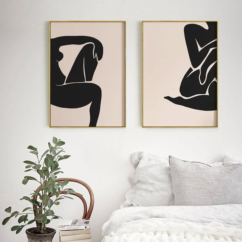 _label_, DSZ Product, feed-cond-new, feed-sl-free shipping, free-shipping, newWall Art 80Cm X 120Cm Female Figure 2 Sets Gold Frame Canvas - Premium Home & Garden > Wall Art > Posters, Paintings & Prints from Artime ! Shop Online Buy Now at S & D's Value Store Family Business Best Customer Service_label_, DSZ Product, feed-cond-new, feed-sl-free shipping, free-shipping, new