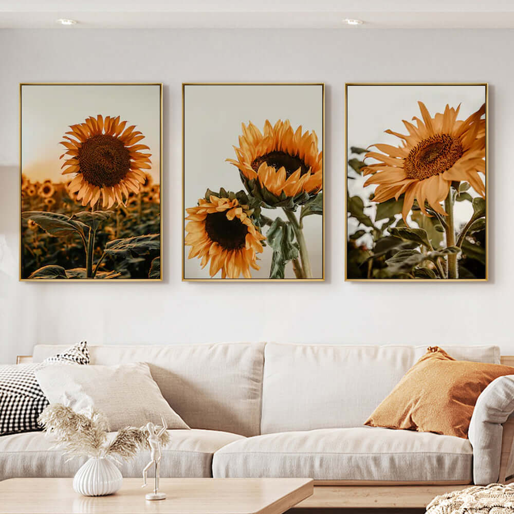 _label_, DSZ Product, feed-cond-new, feed-sl-free shipping, free-shipping, newWall Art 50Cm X 70Cm Sunflower 3 Sets Gold Frame Canvas - Premium Home & Garden > Hobbies > Arts & Crafts from Artime ! Shop Online Buy Now at S & D's Value Store Family Business Best Customer Service_label_, DSZ Product, feed-cond-new, feed-sl-free shipping, free-shipping, new