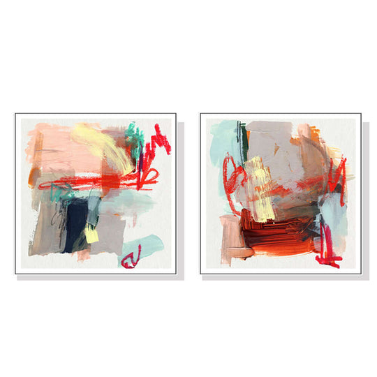 _label_, DSZ Product, feed-cond-new, feed-sl-free shipping, free-shipping, newWall Art 40Cm X 40Cm Abstract Colourful Garden 2 Sets White Frame Canvas - Premium Home & Garden > Wall Art > Posters, Paintings & Prints from Artime ! Shop Online Buy Now at S & D's Value Store Family Business Best Customer Service_label_, DSZ Product, feed-cond-new, feed-sl-free shipping, free-shipping, new