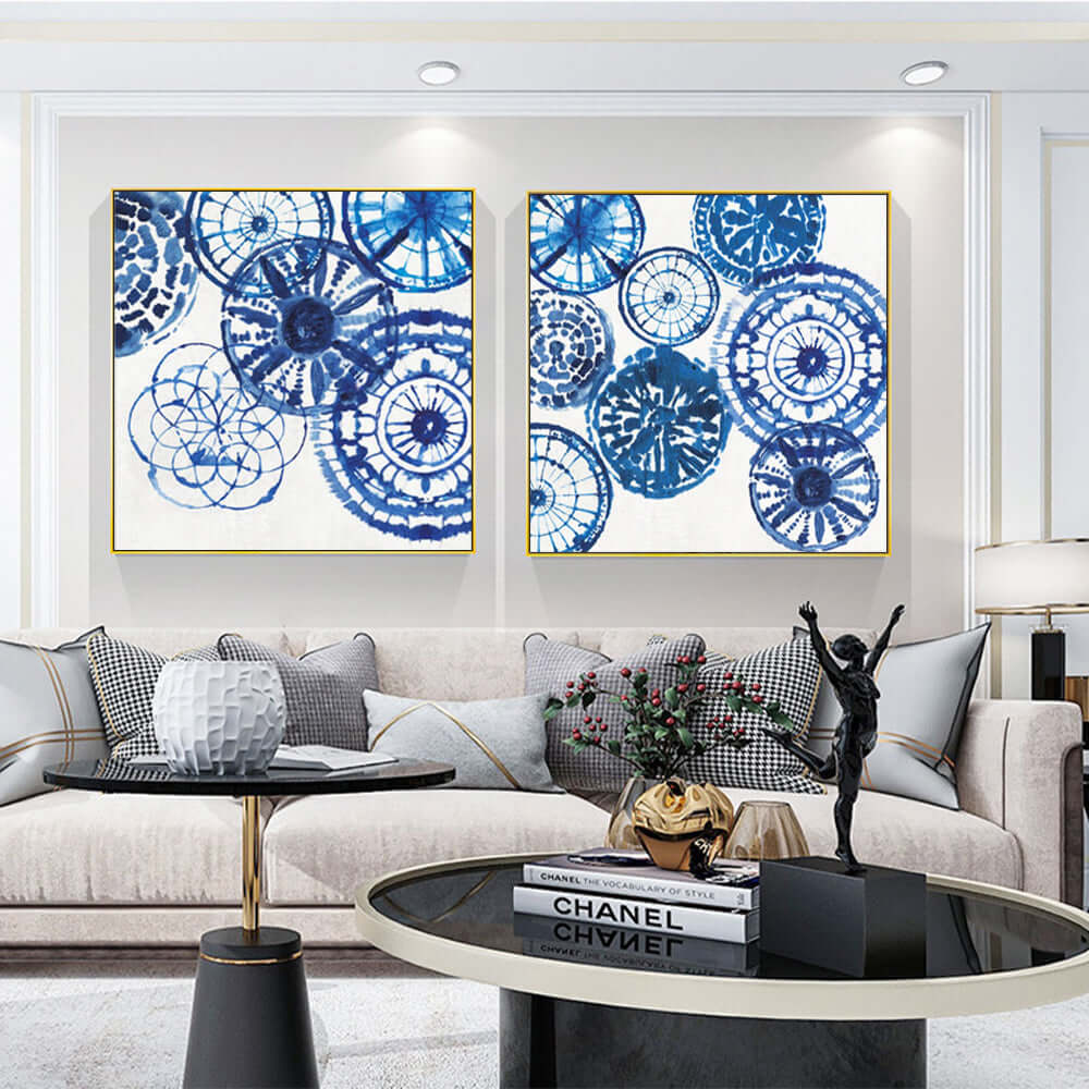 _label_, DSZ Product, feed-cond-new, feed-sl-free shipping, free-shipping, newWall Art 40Cm X 40Cm Blue Day 2 Sets Gold Frame Canvas - Premium Home & Garden > Decor > Picture Frames from Artime ! Shop Online Buy Now at S & D's Value Store Family Business Best Customer Service_label_, DSZ Product, feed-cond-new, feed-sl-free shipping, free-shipping, new