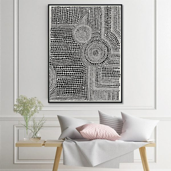 _label_, DSZ Product, feed-cond-new, feed-sl-free shipping, free-shipping, newWall Art 60Cm X 90Cm Clustered Dots A Black Frame Canvas - Premium Home & Garden > Wall Art > Posters, Paintings & Prints from Artime ! Shop Online Buy Now at S & D's Value Store Family Business Best Customer Service_label_, DSZ Product, feed-cond-new, feed-sl-free shipping, free-shipping, new