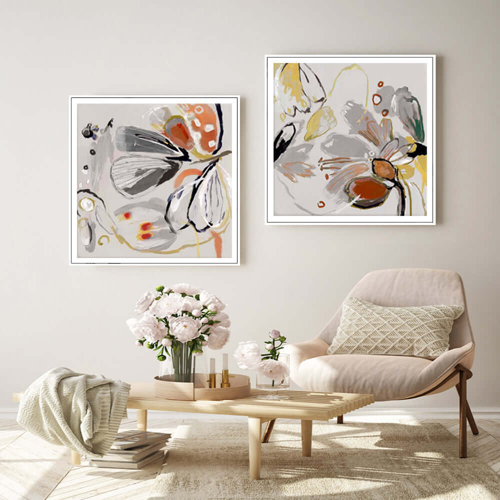 _label_, DSZ Product, feed-cond-new, feed-sl-free shipping, free-shipping, newWall Art 40Cm X 40Cm Blooming Spring Floral 2 Sets White Frame Canvas - Premium Home & Garden > Wall Art > Posters, Paintings & Prints from Artime ! Shop Online Buy Now at S & D's Value Store Family Business Best Customer Service_label_, DSZ Product, feed-cond-new, feed-sl-free shipping, free-shipping, new