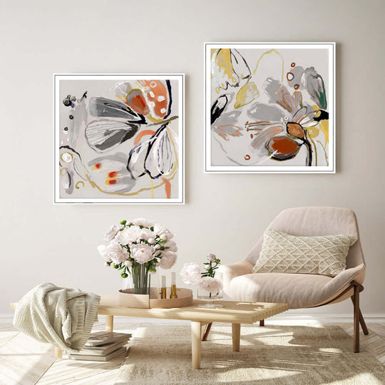 _label_, DSZ Product, feed-cond-new, feed-sl-free shipping, free-shipping, newWall Art 60Cm X 60Cm Blooming Spring Floral 2 Sets White Frame Canvas - Premium Home & Garden > Wall Art > Posters, Paintings & Prints from Artime ! Shop Online Buy Now at S & D's Value Store Family Business Best Customer Service_label_, DSZ Product, feed-cond-new, feed-sl-free shipping, free-shipping, new