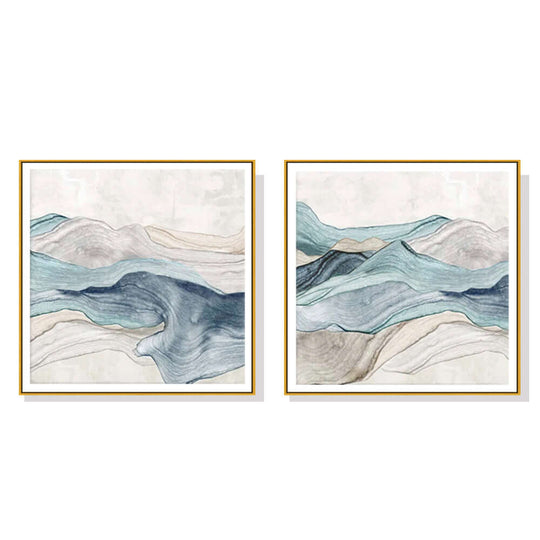 _label_, DSZ Product, feed-cond-new, feed-sl-free shipping, free-shipping, newWall Art 70Cm X 70Cm Blue Mountain 2 Sets Gold Frame Canvas - Premium Home & Garden > Wall Art > Posters, Paintings & Prints from Artime ! Shop Online Buy Now at S & D's Value Store Family Business Best Customer Service_label_, DSZ Product, feed-cond-new, feed-sl-free shipping, free-shipping, new