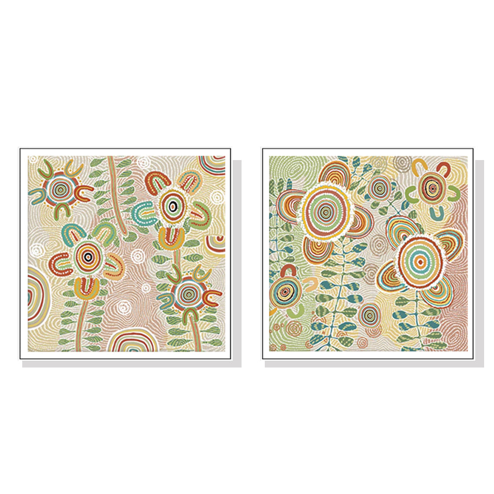 _label_, DSZ Product, feed-cond-new, feed-sl-free shipping, free-shipping, newWall Art 40Cm X 40Cm Lovely Pattern 2 Sets White Frame Canvas - Premium Home & Garden > Wall Art > Posters, Paintings & Prints from Artime ! Shop Online Buy Now at S & D's Value Store Family Business Best Customer Service_label_, DSZ Product, feed-cond-new, feed-sl-free shipping, free-shipping, new