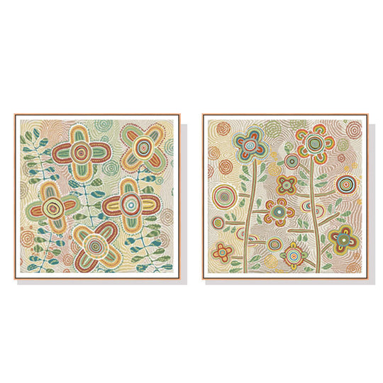 _label_, DSZ Product, feed-cond-new, feed-sl-free shipping, free-shipping, newWall Art 50Cm X 50Cm Lovely Pattern Ii 2 Sets Wood Frame Canvas - Premium Home & Garden > Wall Art > Posters, Paintings & Prints from Artime ! Shop Online Buy Now at S & D's Value Store Family Business Best Customer Service_label_, DSZ Product, feed-cond-new, feed-sl-free shipping, free-shipping, new