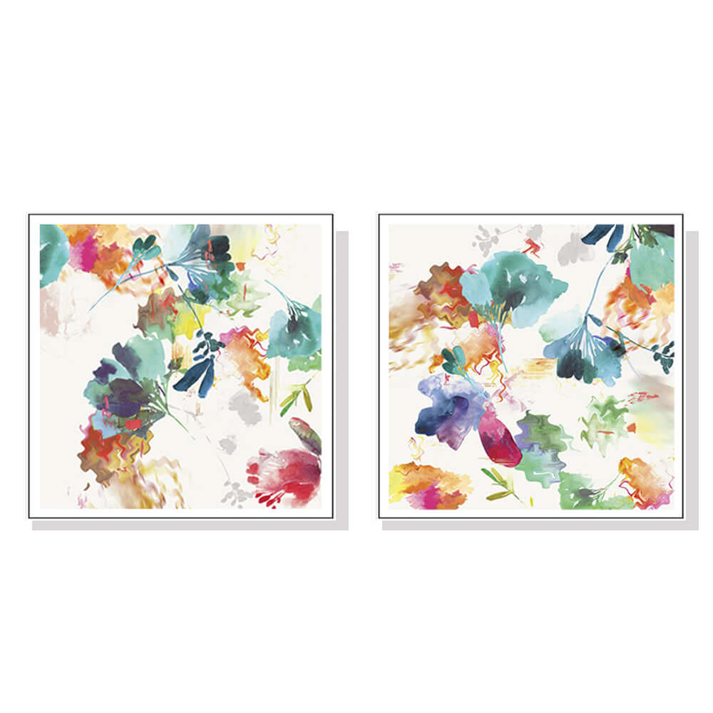 _label_, DSZ Product, feed-cond-new, feed-sl-free shipping, free-shipping, newWall Art 40Cm X 40Cm Glitchy Floral 2 Sets White Frame Canvas - Premium Home & Garden > Wall Art > Posters, Paintings & Prints from Artime ! Shop Online Buy Now at S & D's Value Store Family Business Best Customer Service_label_, DSZ Product, feed-cond-new, feed-sl-free shipping, free-shipping, new