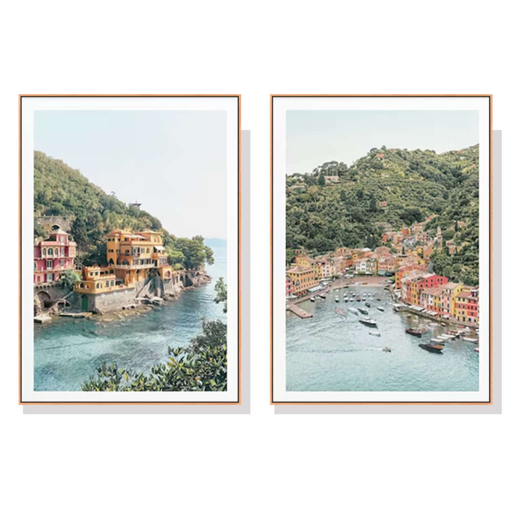 _label_, DSZ Product, feed-cond-new, feed-sl-free shipping, free-shipping, newWall Art 80Cm X 120Cm Italy Coast 2 Sets Wood Frame Canvas - Premium Home & Garden > Wall Art > Posters, Paintings & Prints from Artime ! Shop Online Buy Now at S & D's Value Store Family Business Best Customer Service_label_, DSZ Product, feed-cond-new, feed-sl-free shipping, free-shipping, new