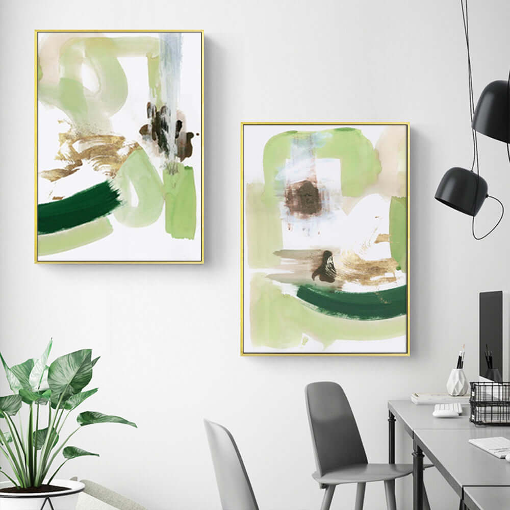 _label_, DSZ Product, feed-cond-new, feed-sl-free shipping, free-shipping, newWall Art 50Cm X 70Cm Abstract Green Mint 2 Sets Gold Frame Canvas - Premium Home & Garden > Wall Art > Posters, Paintings & Prints from Artime ! Shop Online Buy Now at S & D's Value Store Family Business Best Customer Service_label_, DSZ Product, feed-cond-new, feed-sl-free shipping, free-shipping, new