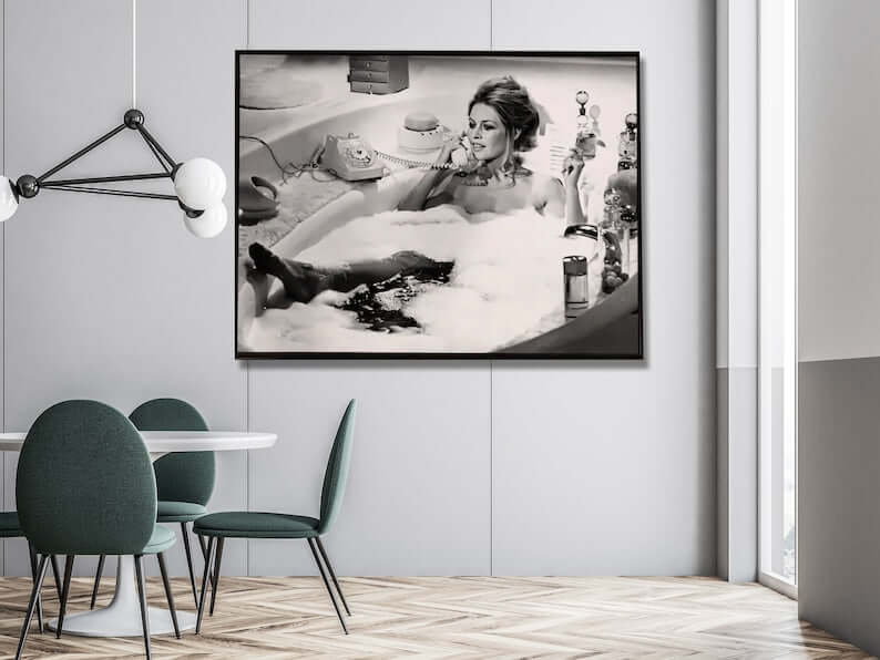 _label_, DSZ Product, feed-cond-new, feed-sl-free shipping, free-shipping, newWall Art 60Cm X 90Cm Brigitte Bardot In The Bath Poster, Black Frame Canvas - Premium Home & Garden > Wall Art > Posters, Paintings & Prints from Artime ! Shop Online Buy Now at S & D's Value Store Family Business Best Customer Service_label_, DSZ Product, feed-cond-new, feed-sl-free shipping, free-shipping, new