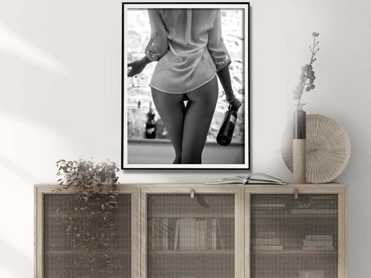 _label_, DSZ Product, feed-cond-new, feed-sl-free shipping, free-shipping, newWall Art 70Cm X 100Cm Woman Drinking Wine , Black And White, Black Frame Canvas - Premium Home & Garden > Wall Art > Posters, Paintings & Prints from Artime ! Shop Online Buy Now at S & D's Value Store Family Business Best Customer Service_label_, DSZ Product, feed-cond-new, feed-sl-free shipping, free-shipping, new