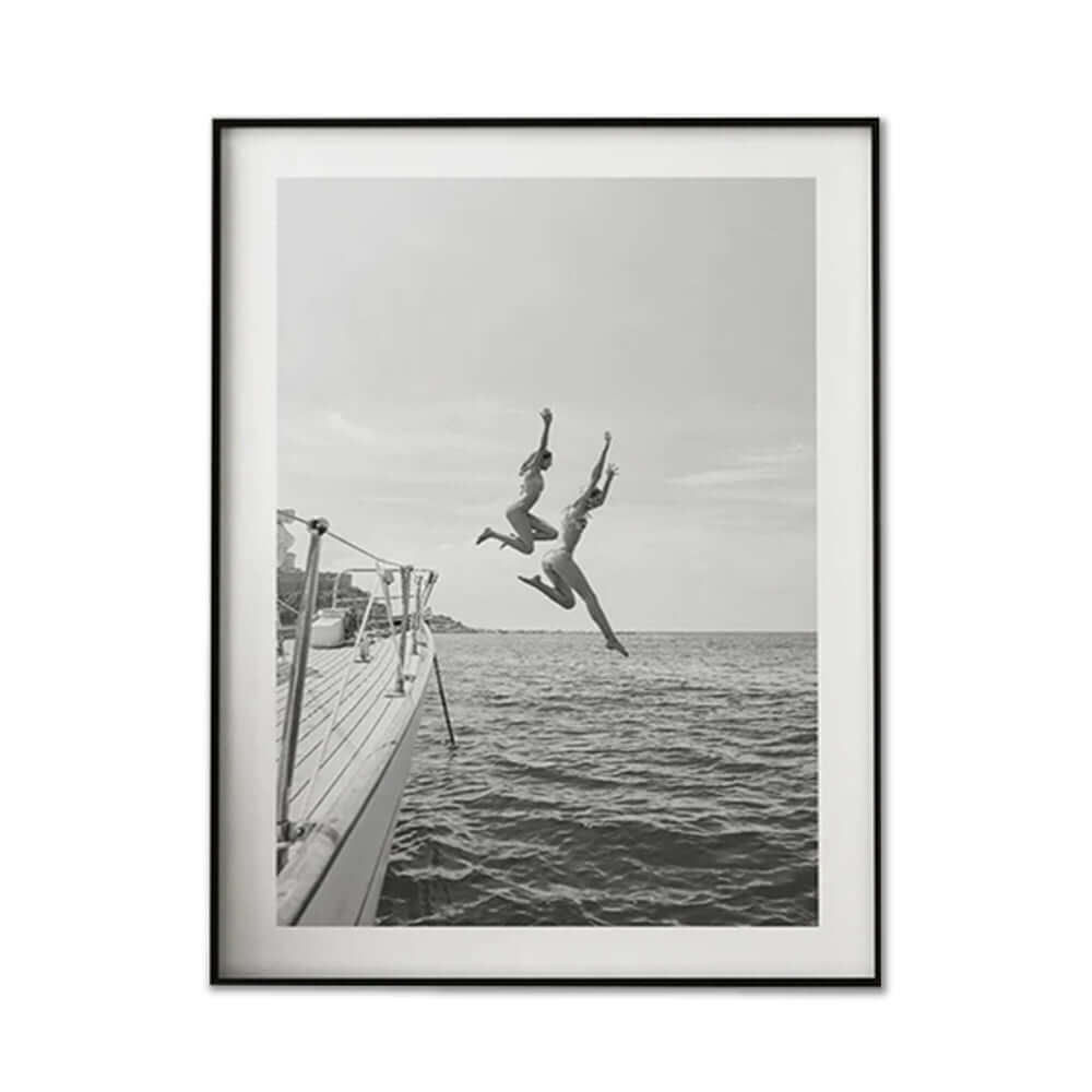 _label_, DSZ Product, feed-cond-new, feed-sl-free shipping, free-shipping, newWall Art 40Cm X 60Cm Black And White Ocean Jump, Black Frame Canvas - Premium Home & Garden > Hobbies > Arts & Crafts from Artime ! Shop Online Buy Now at S & D's Value Store Family Business Best Customer Service_label_, DSZ Product, feed-cond-new, feed-sl-free shipping, free-shipping, new