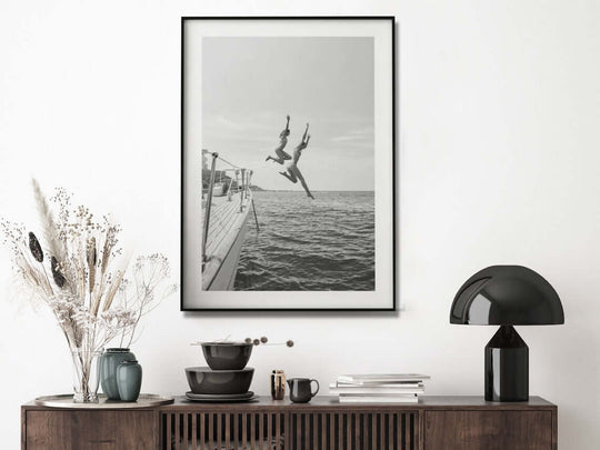 _label_, DSZ Product, feed-cond-new, feed-sl-free shipping, free-shipping, newWall Art 40Cm X 60Cm Black And White Ocean Jump, Black Frame Canvas - Premium Home & Garden > Hobbies > Arts & Crafts from Artime ! Shop Online Buy Now at S & D's Value Store Family Business Best Customer Service_label_, DSZ Product, feed-cond-new, feed-sl-free shipping, free-shipping, new