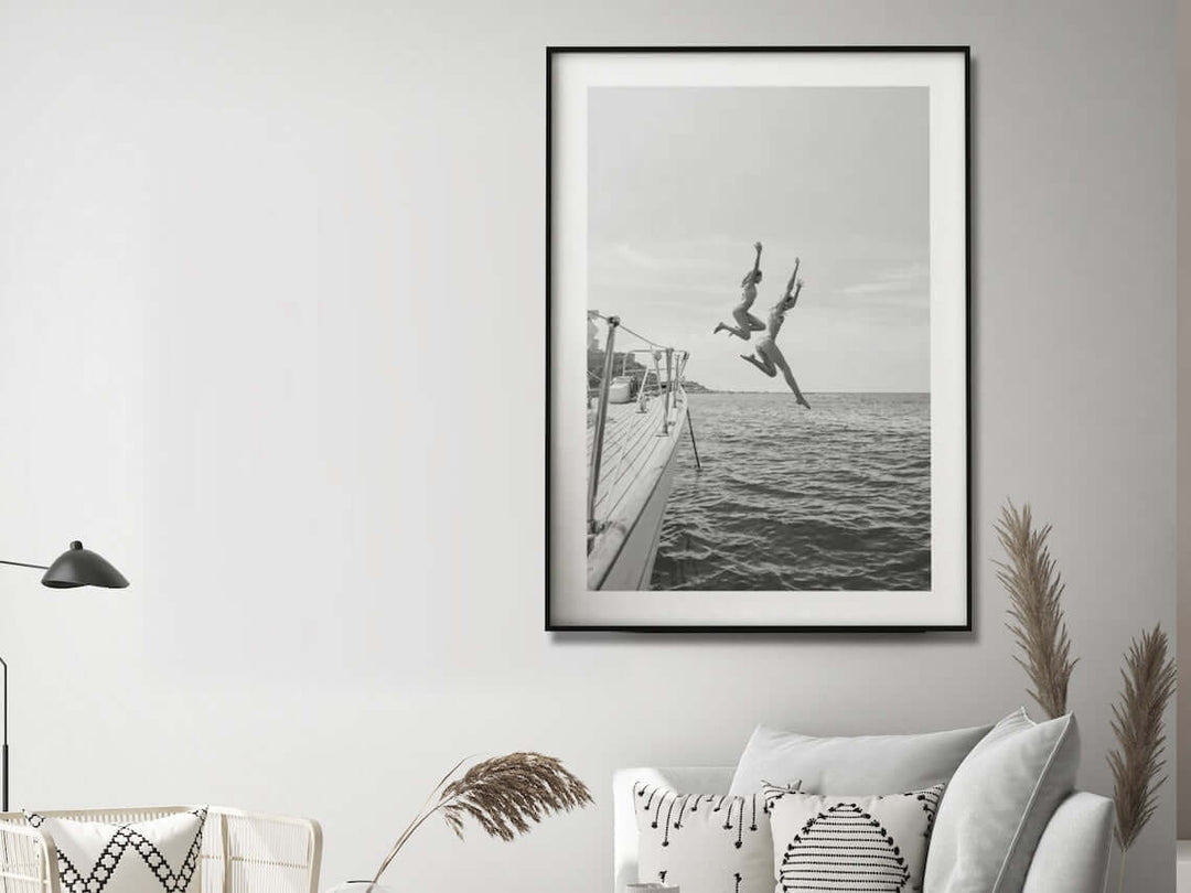 _label_, DSZ Product, feed-cond-new, feed-sl-free shipping, free-shipping, newWall Art 40Cm X 60Cm Black And White Ocean Jump, Black Frame Canvas - Premium Home & Garden > Hobbies > Arts & Crafts from Artime ! Shop Online Buy Now at S & D's Value Store Family Business Best Customer Service_label_, DSZ Product, feed-cond-new, feed-sl-free shipping, free-shipping, new