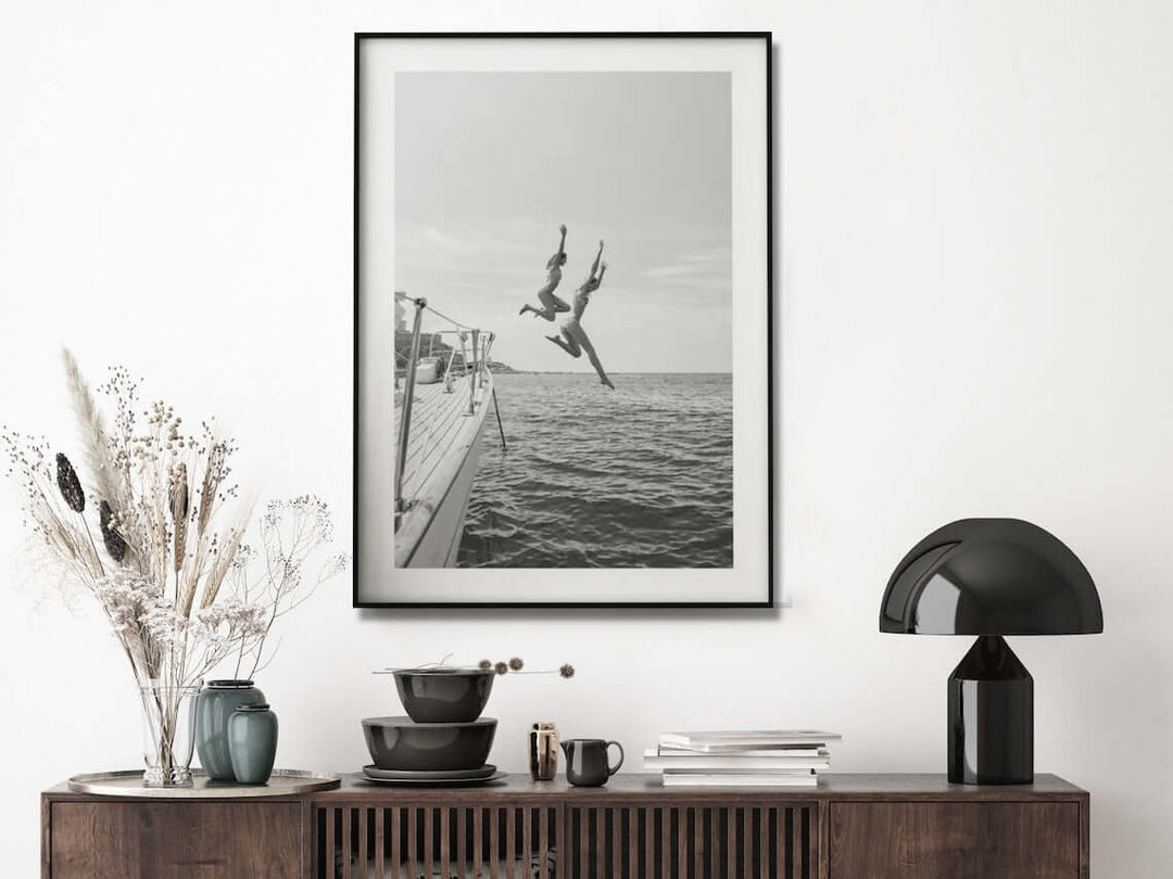 _label_, DSZ Product, feed-cond-new, feed-sl-free shipping, free-shipping, newWall Art 50Cm X 70Cm Black And White Ocean Jump, Black Frame Canvas - Premium Home & Garden > Hobbies > Arts & Crafts from Artime ! Shop Online Buy Now at S & D's Value Store Family Business Best Customer Service_label_, DSZ Product, feed-cond-new, feed-sl-free shipping, free-shipping, new