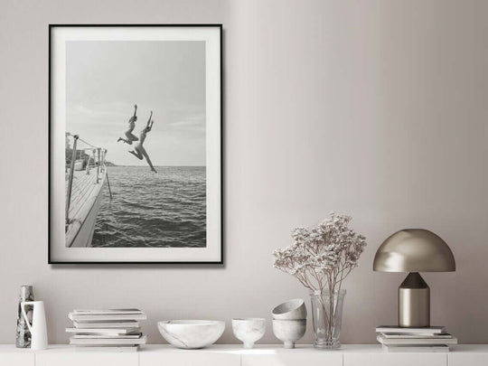 _label_, DSZ Product, feed-cond-new, feed-sl-free shipping, free-shipping, newWall Art 50Cm X 70Cm Black And White Ocean Jump, Black Frame Canvas - Premium Home & Garden > Hobbies > Arts & Crafts from Artime ! Shop Online Buy Now at S & D's Value Store Family Business Best Customer Service_label_, DSZ Product, feed-cond-new, feed-sl-free shipping, free-shipping, new