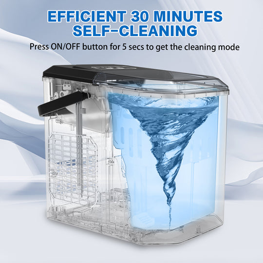 X-BULL Portable Ice Maker Machine Commercial Ice Cube 2.2L Home Bar Benchtop Sliver