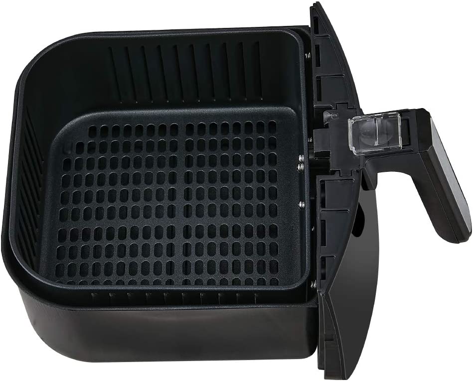 Midea 4L 1500W Multi-functional Air Fryer black frying basket with basket separator for cooking different food, quality value furniture appliance