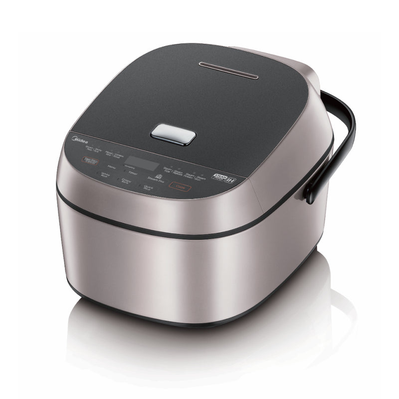 Midea 5L Multi-function IH Rice Cooker with anti-spill valve, 7 layers thick pot, offering affordable and quality cooking experience