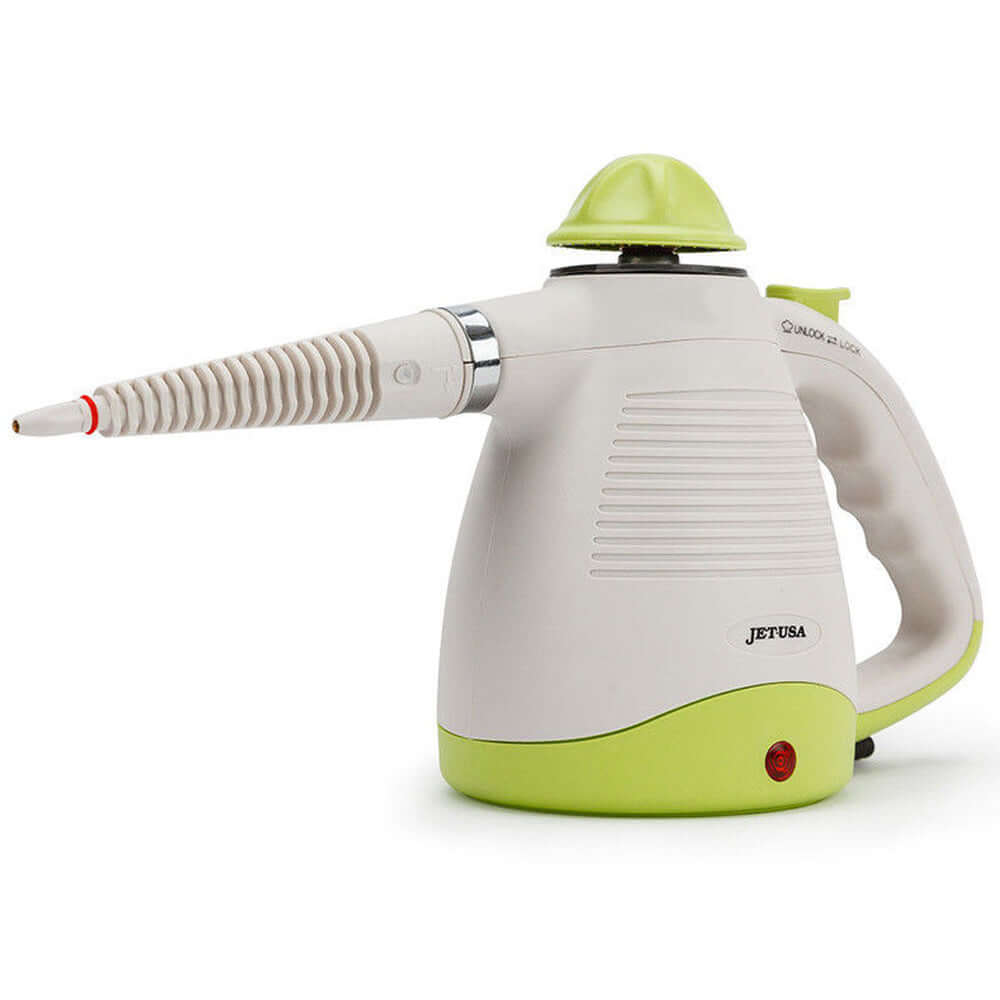 JET-USA Portable Steam Cleaner, affordable handheld device for DIY deep cleaning and sanitizing.