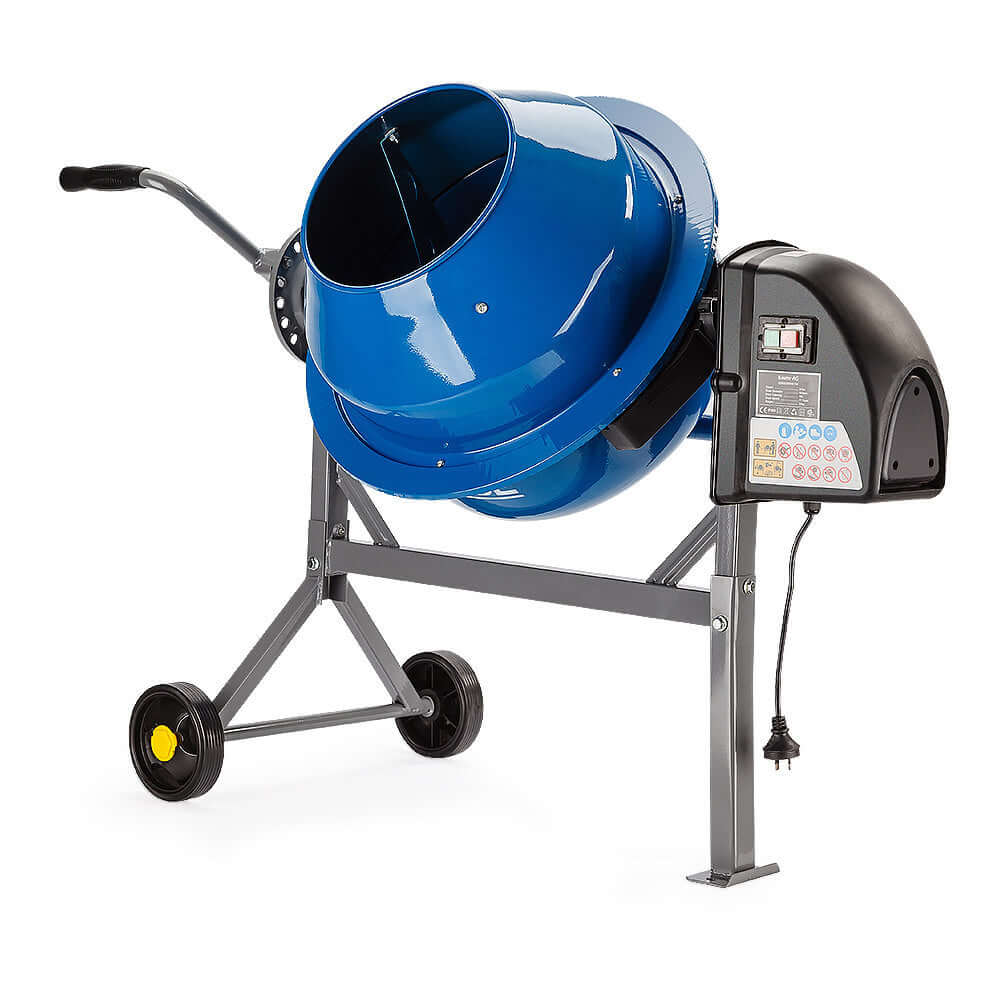 Baumr-AG 70L Portable Cement Mixer, electric concrete construction tool, ideal for DIY projects and affordable quality mixing.