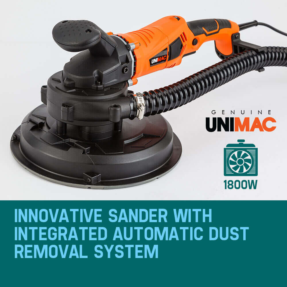 DSZ Product, feed-cond-new, feed-sl-DSZ Freight Payable, newUnimac 1800W Drywall Sander Plaster Automatic Wall Gyprock Vacuum System - Premium Tools > Power Tools > Sanders from Unimac ! Shop Online Buy Now at S & D's Value Store Family Business Best Customer ServiceDSZ Product, feed-cond-new, feed-sl-DSZ Freight Payable, new