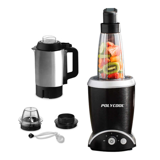 DSZ Product, feed-cond-new, feed-sl-DSZ Freight Payable, newPolycool 1000W 5In1 Vacuum Blender, 700Ml Capacity, With Heating Jug And Grinder Cup - Premium Appliances > Kitchen Appliances > Food Mixers & Blenders from Polycool ! Shop Online Buy Now at S & D's Value Store Family Business Best Customer ServiceDSZ Product, feed-cond-new, feed-sl-DSZ Freight Payable, new