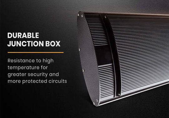 Close-up of a durable junction box showcasing its resistance to high temperatures for enhanced circuit protection.